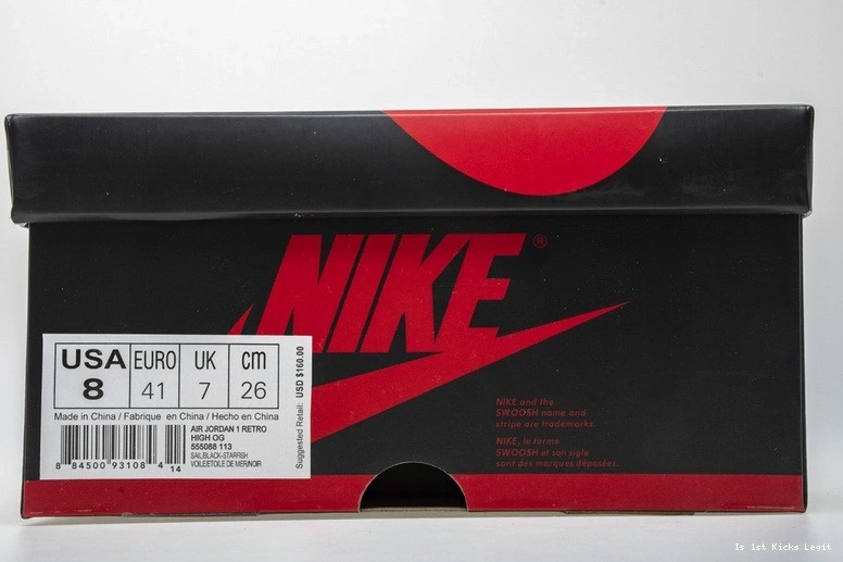 Jordan 1 Shattered Air Backboard Reverse Reteo 555088-113 OG 0315